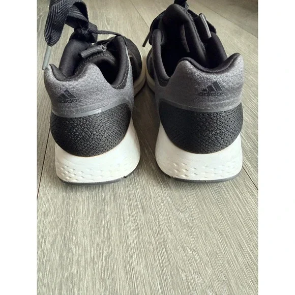 Adidas Women Running Shoes Black Grey Bounce Athletic Sneakers Size 9 - Picture 3 of 5